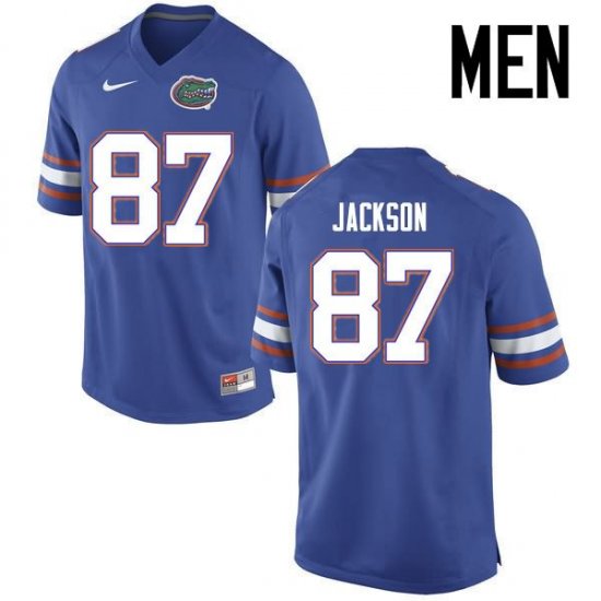 Men's Florida Gators #87 Kalif Jackson NCAA Nike Blue Authentic Stitched College Football Jersey ZDH8762TH